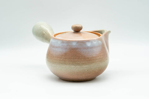 Japanese Kyusu - 椿窯 天鵬山 Tsubaki Kiln - Pink Hagi-yaki Do-ake Teapot - 300ml
