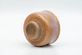 Tezumi — Japanese Teacup - Beige Pink Glazed Hagi-yaki Guinomi - 50ml — top-down view of the interior