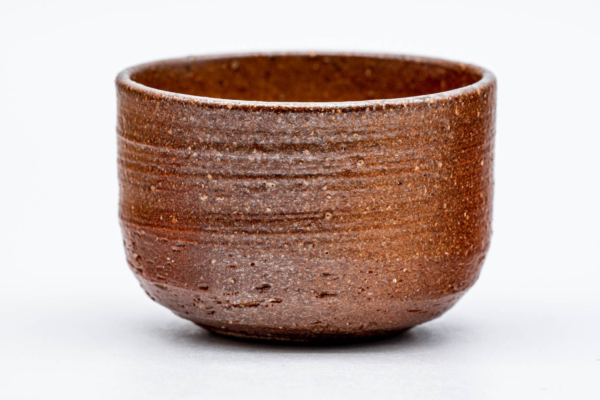 Japanese Teacup - Brown Stoneware Shigaraki-yaki Guinomi - 50ml