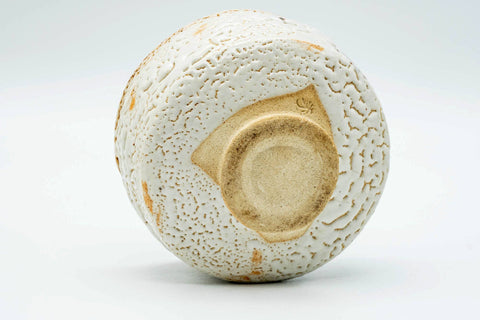 Japanese Matcha Bowl - 加藤秀山 Katou Hideyama - White Shino Glazed Mino-yaki Chawan - 350ml