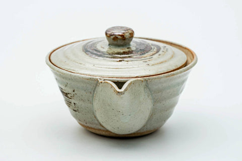 Japanese Houhin - Beige Brown Hakeme Handle-less Teapot - 100ml