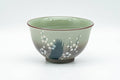 Japanese Teacup - Green Floral Arita-yaki Yunomi - 120ml - Tezumi