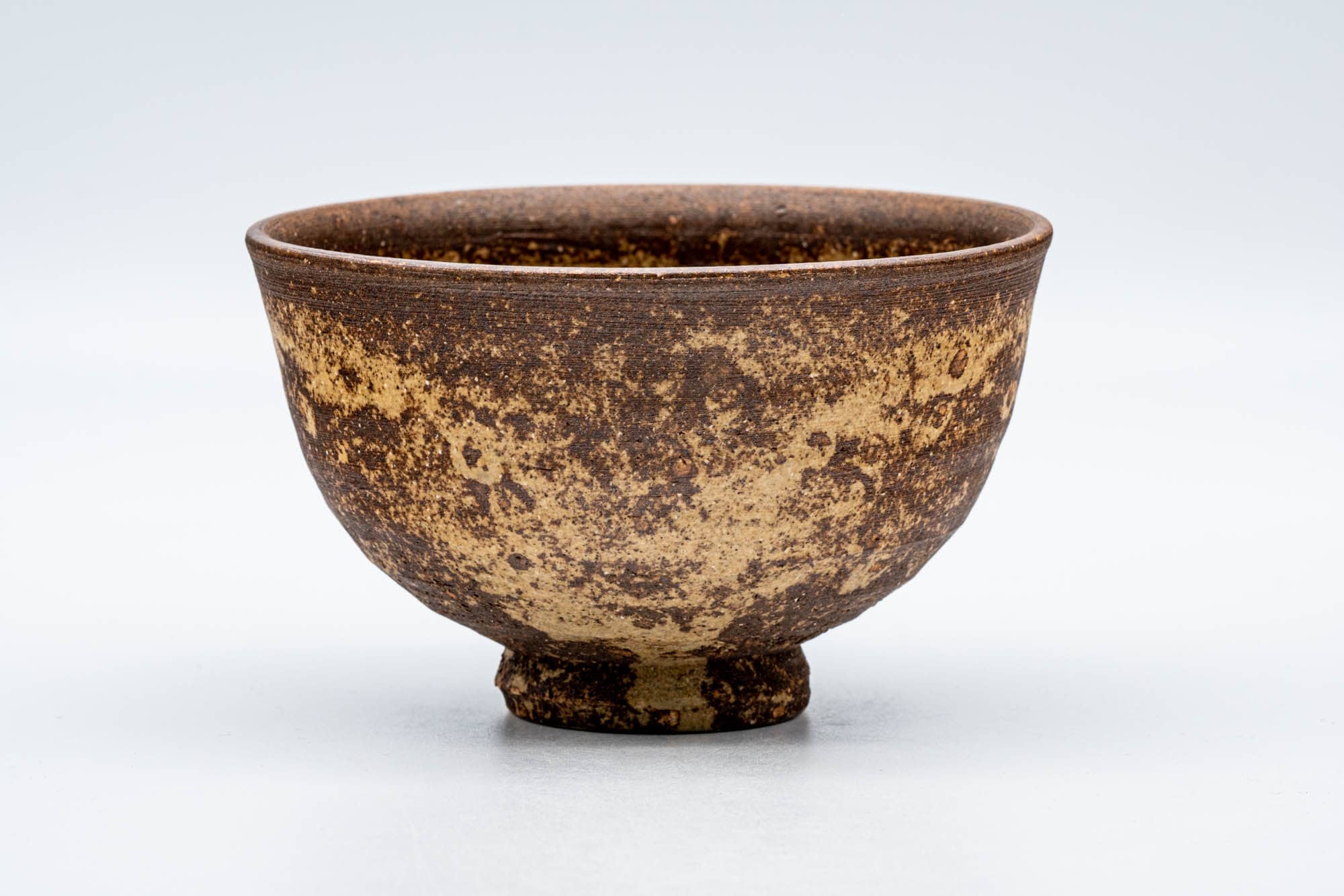Japanese Matcha Bowl - 山口宏夢 Hiroshi Yamaguchi - 見谷窯 Midani Kiln - Ash Glazed Stoneware Seto-yaki Chawan - 300ml