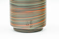 Japanese Teacup - 雲仙窯 Unzen Kiln Nerikomi Tokoname-yaki Yunomi - 160ml - view from above showing the white glazed interior