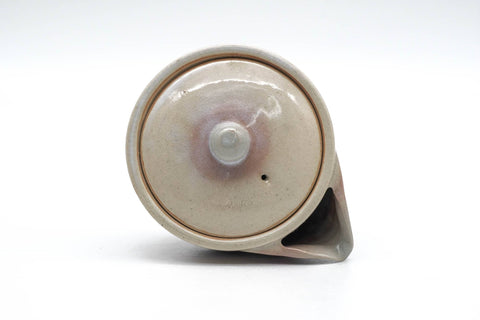 Japanese Houhin - Beige Pink Glazed Hagi-yaki Handle-less Teapot - 100ml