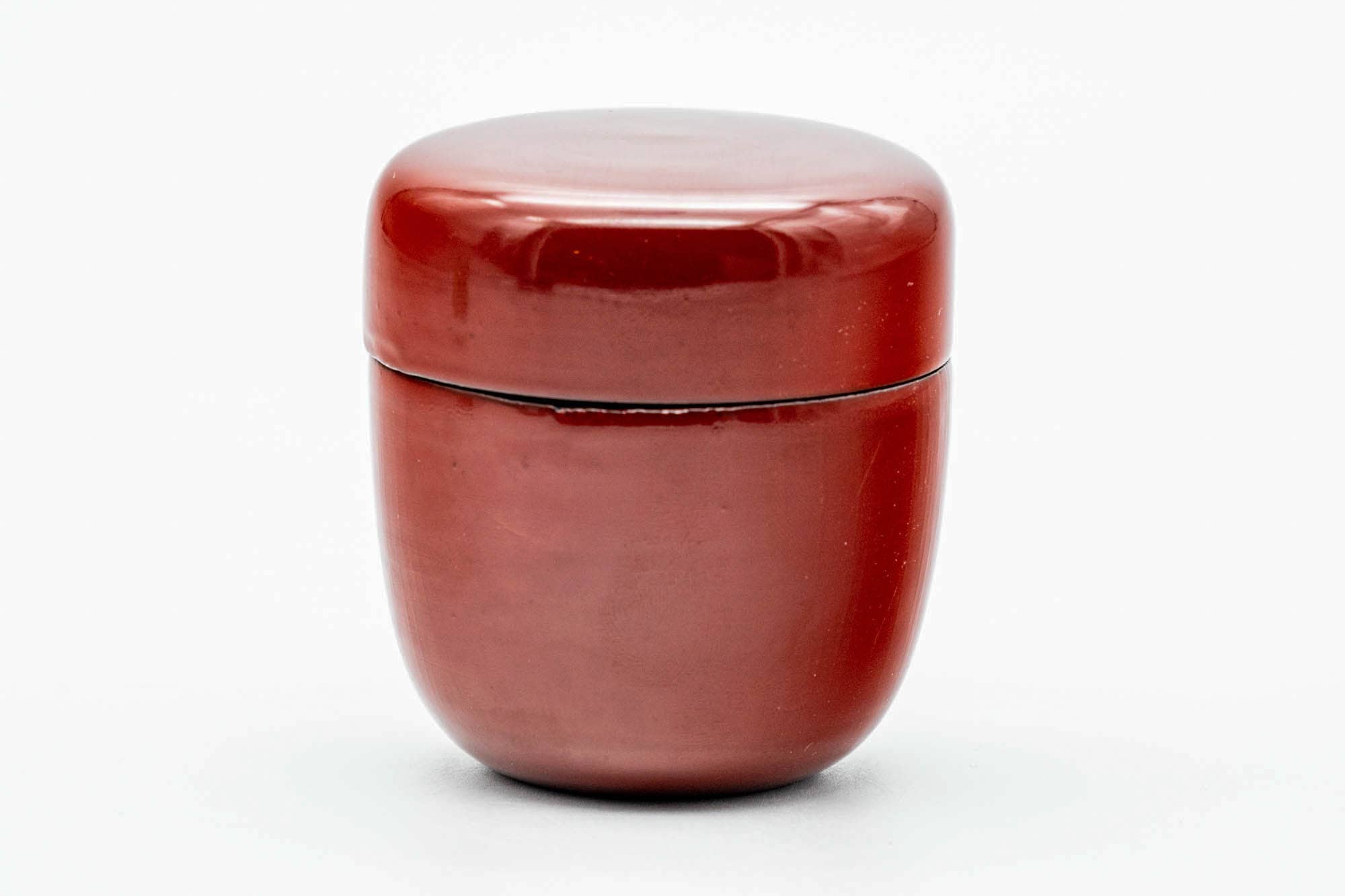 Japanese Natsume - Red Black Urushi Lacquer Matcha Tea Caddy - 50ml