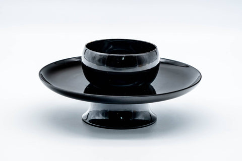 Shin-Nuri Black Lacquered Wooden Tenmoku-dai