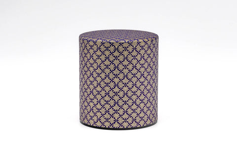Blue Gold Tessellation Washi Tea Canister - 150g