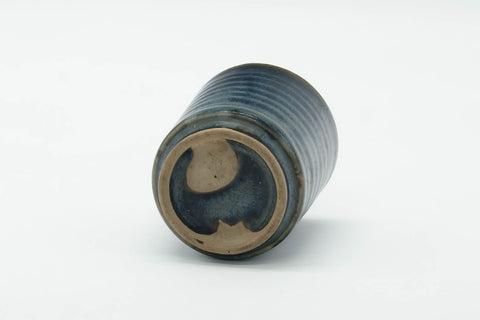 Japanese Teacup - Glossy Blue Drip-Glazed Yunomi - 60ml