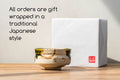 Japanese Matcha Bowl - White Red Brush Glazed Ido-gata Chawan - 400ml - gift wrapping presentation note