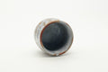 Tezumi — Japanese Teacup - Blue Orange Shino Glazed Mino-yaki Yunomi - 130ml — three-quarter view