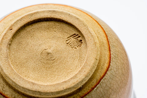 Japanese Houhin - 天鵬山 Tsubaki Kiln - Beige White Glazed Hagi-yaki Ceramic Teapot - 130ml