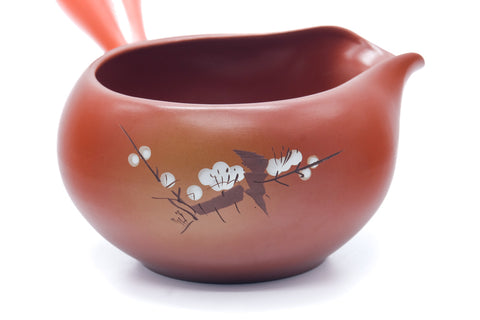 Tezumi — Japanese Yuzamashi - Plum Blossoms Tokoname Water Cooler - 400ml — closeup of the foot