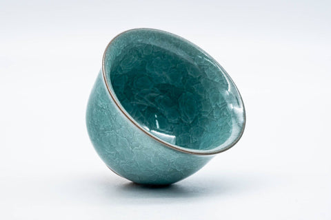 Japanese Teacup - Green Celadon Snowflake Glazed Yunomi - 120ml