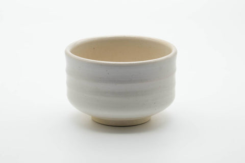 Japanese Matcha Bowl - Hantsutsu-gata White Glazed Chawan - 500ml