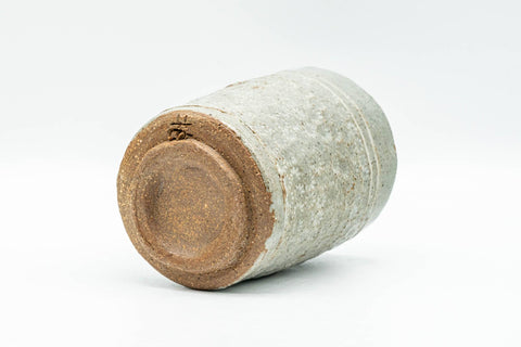 Japanese Teacup - Chrysanthemum Grey Glazed Wabi-Sabi Yunomi - 140ml