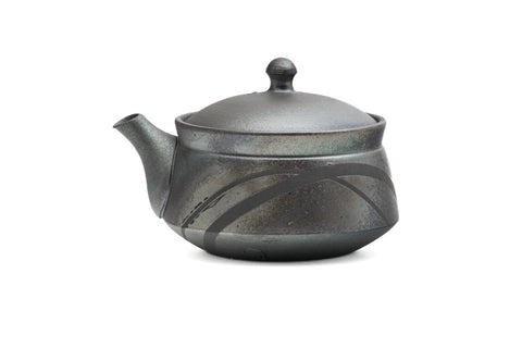 Metallic Striped Tokoname Teapot - 160ml