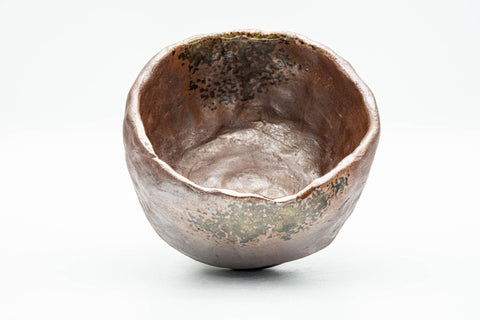 Tezumi — Japanese Matcha Bowl - Ash Glazed Wabi-Sabi Chawan - 200ml — three-quarter view