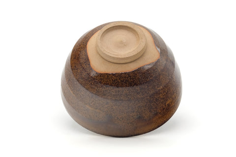 Japanese Matcha Bowl - Brown Speckled Chawan - 400ml