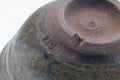 Tezumi — Japanese Matcha Bowl - Brown Green Mottled Drip-Glazed Chawan - 200ml — closeup of the glaze