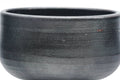 Tezumi — Japanese Matcha Bowl - Dark Grey Glazed Chawan - 250ml — tipped to show the interior