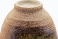 Tezumi — Japanese Teacup - Brown Green Ash Glazed Shigaraki-yaki Yunomi - 110ml — inverted showing the foot ring