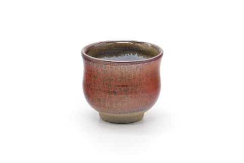 Tezumi — Japanese Teacup - Red Speckled Fish Yunomi - 160ml — three-quarter view
