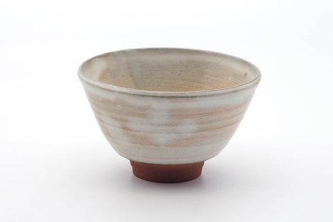 Japanese Matcha Bowl - Beige Pink Gohonte Kiyomizu-yaki Chawan - 400ml