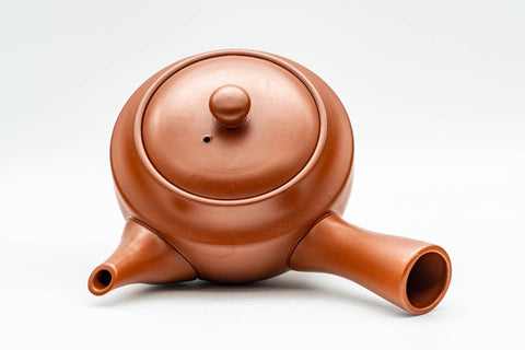 Japanese Kyusu - 陶聖 Tosei - Floral Kanji Tokoname-yaki Debeso Teapot - 200ml