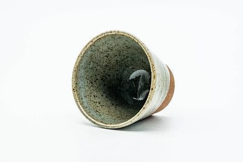 Japanese Teacup - Green Speckled Yunomi - 75ml