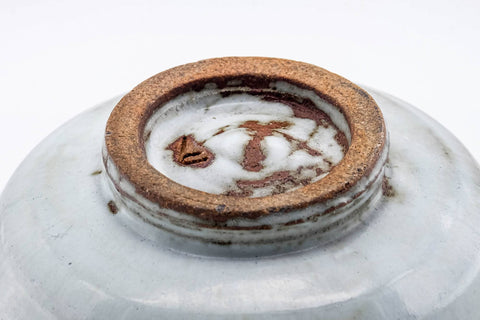 Japanese Matcha Bowl - Milky White Glazed Hantsutsu-gata Chawan - 300ml