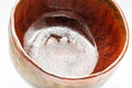 Japanese Matcha Bowl - Beige Red Wabi-Sabi Chawan - 350ml - tilted view of the interior