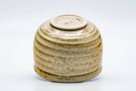 Japanese Matcha Bowl - 河村碩山 Sekizan Kawamura - Ki-Seto Koge Glazed Seto-yaki Chawan - 300ml