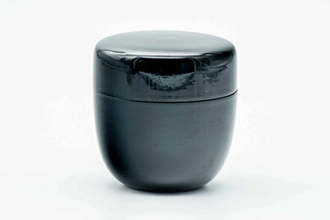 Japanese Natsume - Large Black Lacquer Matcha Tea Caddy - 110ml
