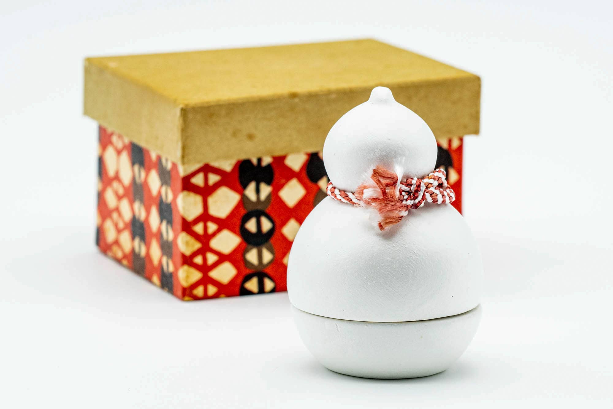Japanese Kogo - Ceramic Gourd-shaped Incense Container