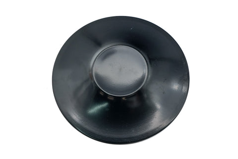 Japanese Chataku - Set of 5 Orange Green Kara-nuri Lacquer Tea Saucers