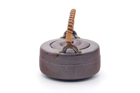 Tezumi — Japanese Dobin - Top-Handled Ceramic Teapot - 310ml — side view showing the spout