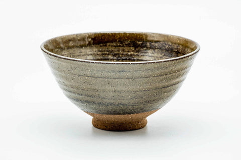 Japanese Matcha Bowl - Beige Brown Speckled Sugi-nari Chawan - 300ml