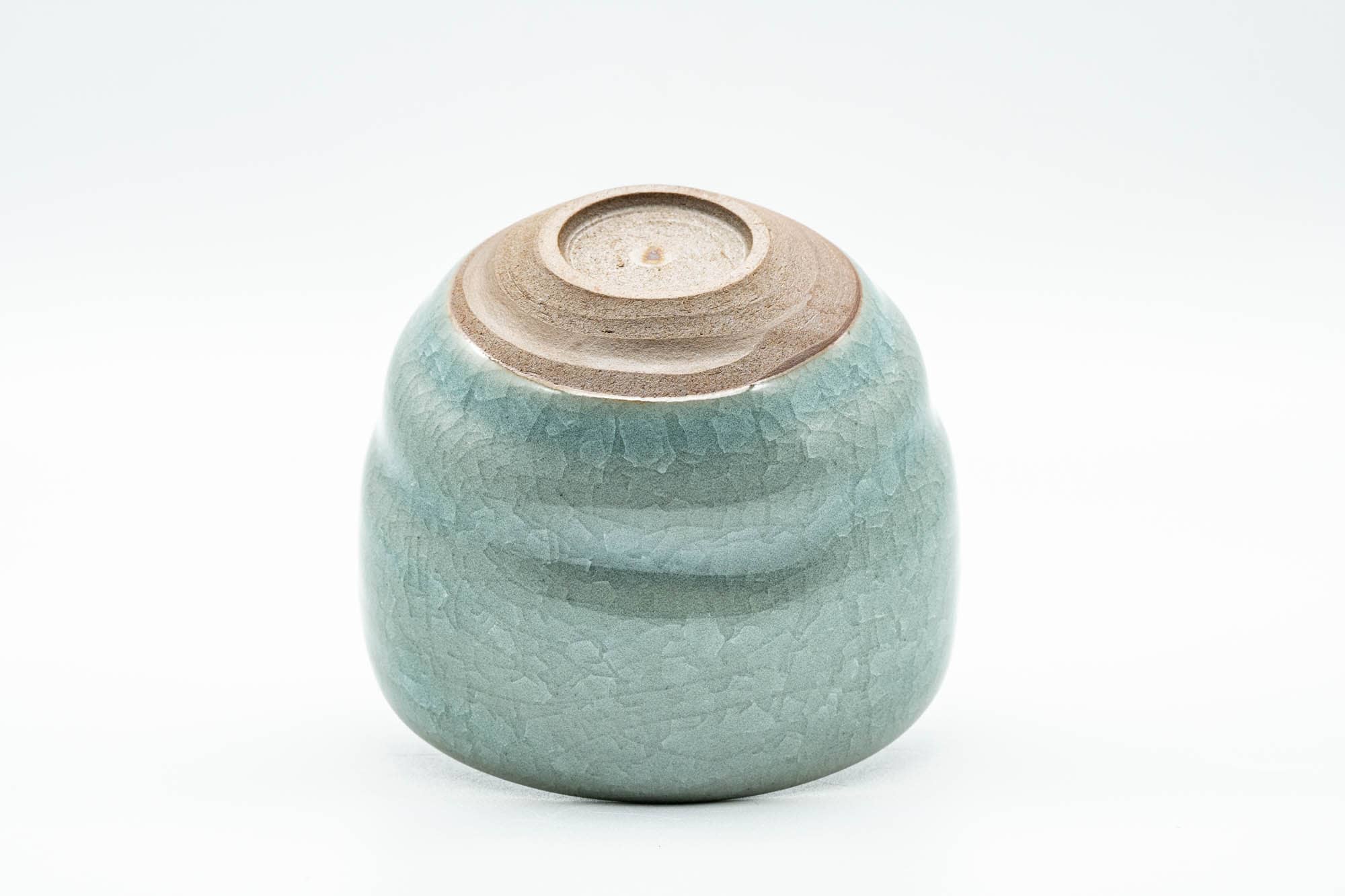 Japanese Teacup - Emerald Green Celadon Snowflake Glazed Yunomi - 220ml