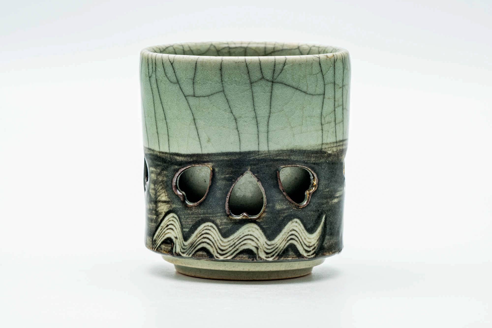 Japanese Teacup - Double-walled Obori Soma-yaki Yunomi - 160ml