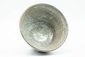 Tezumi — Japanese Matcha Bowl - Kannyuu Glazed Ido-gata Hagi-yaki Chawan - 350ml — three-quarter view
