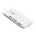 Specialty Incense Sample Set - the closed booklet showing the colour-coded scent chart