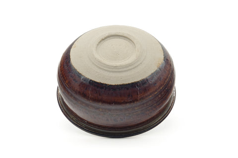 Japanese Kensui - Brown Drip-Glazed Water Bowl - 520ml