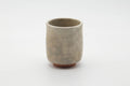 Tezumi — Japanese Teacup - Beige Grey Gohonte Hagi-yaki Yunomi - 180ml — front view from another angle