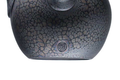 Plum Blossom Tenmoku Tokoname Kokudei Teapot - 260ml