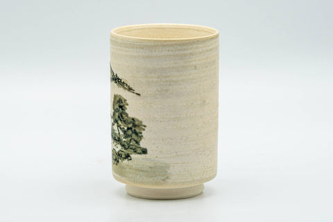 Tezumi — Japanese Teacup - Kinkaku-ji Temple Kiyomizu-yaki Yunomi - 150ml — three-quarter view