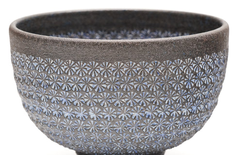 Ao-mishima Kiyomizu-yaki Chawan