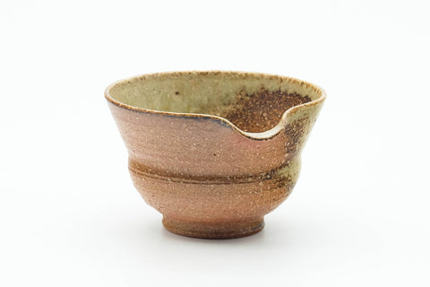 Japanese Katakuchi - Ash Glazed Shigaraki-yaki Spouted Water Cooler - 80ml