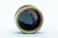 Tezumi — Japanese Teacup - Ash Green Glazed Shigaraki-yaki Guinomi - 35ml — top-down view of the interior
