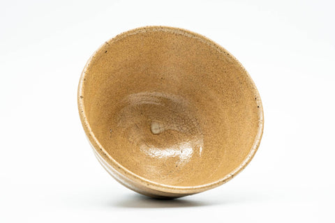 Japanese Matcha Bowl - Beige Crazed Kairagi Glazed O-ido Chawan - 350ml